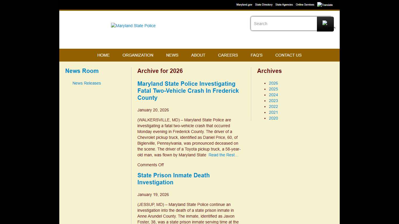 2026 - Maryland News